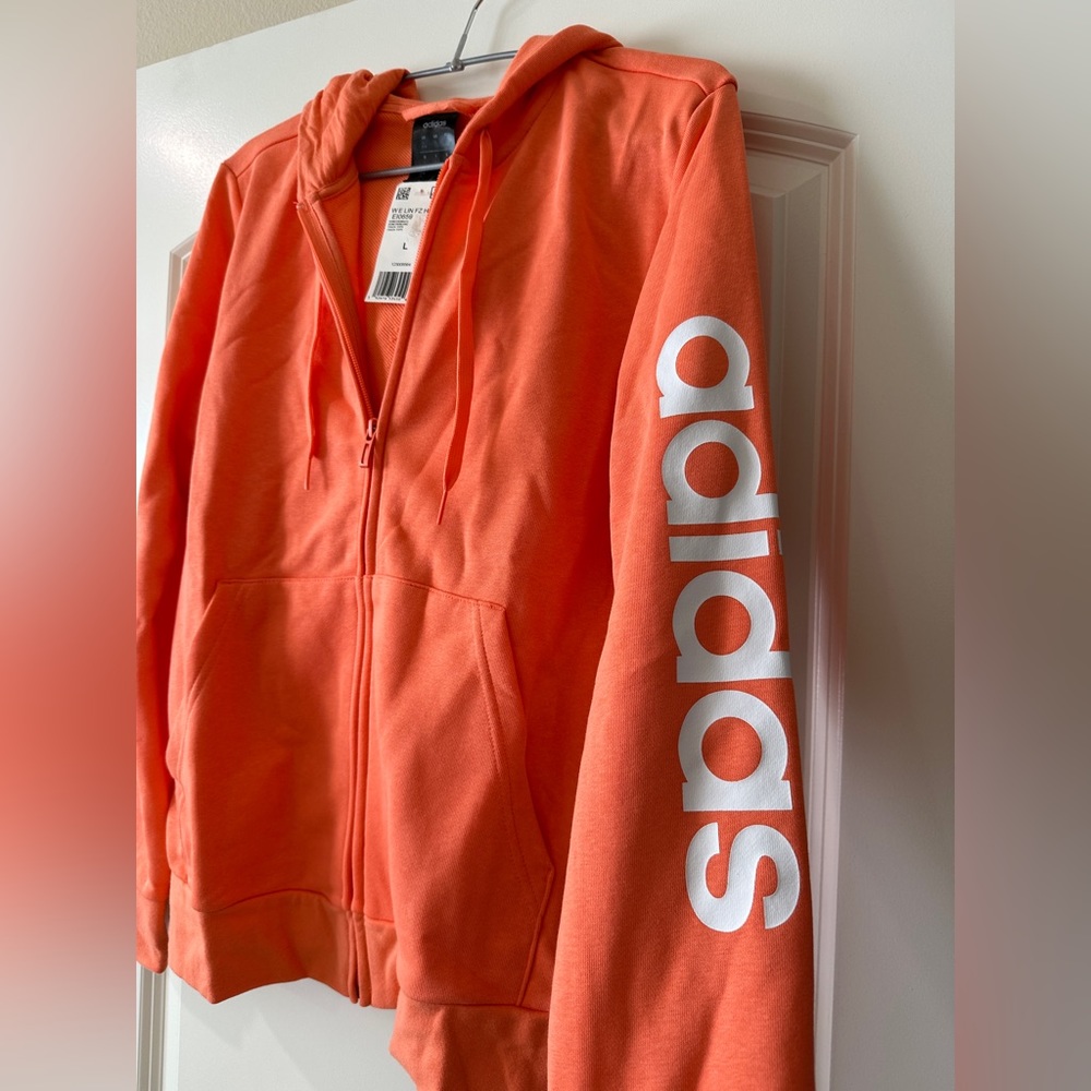 Adidas Zip Up Hoodie in Women’s Large
